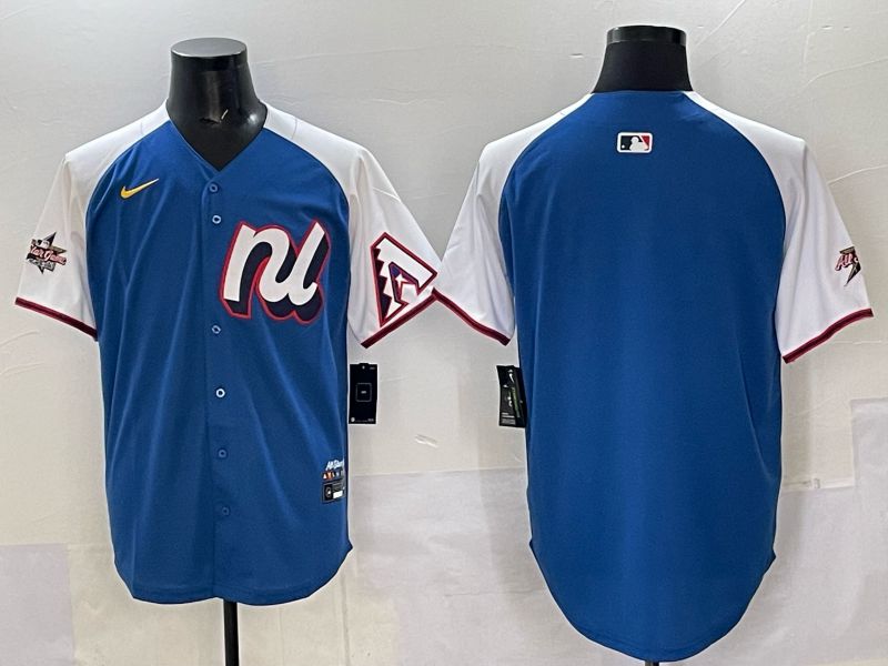 Men Arizona Diamondback Blank Blue white All star 2025 Nike MLB Jersey style 03